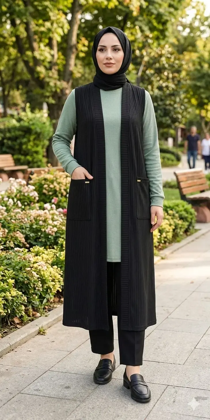 Salaş Cepli Yelek görsel 3 – Kadın