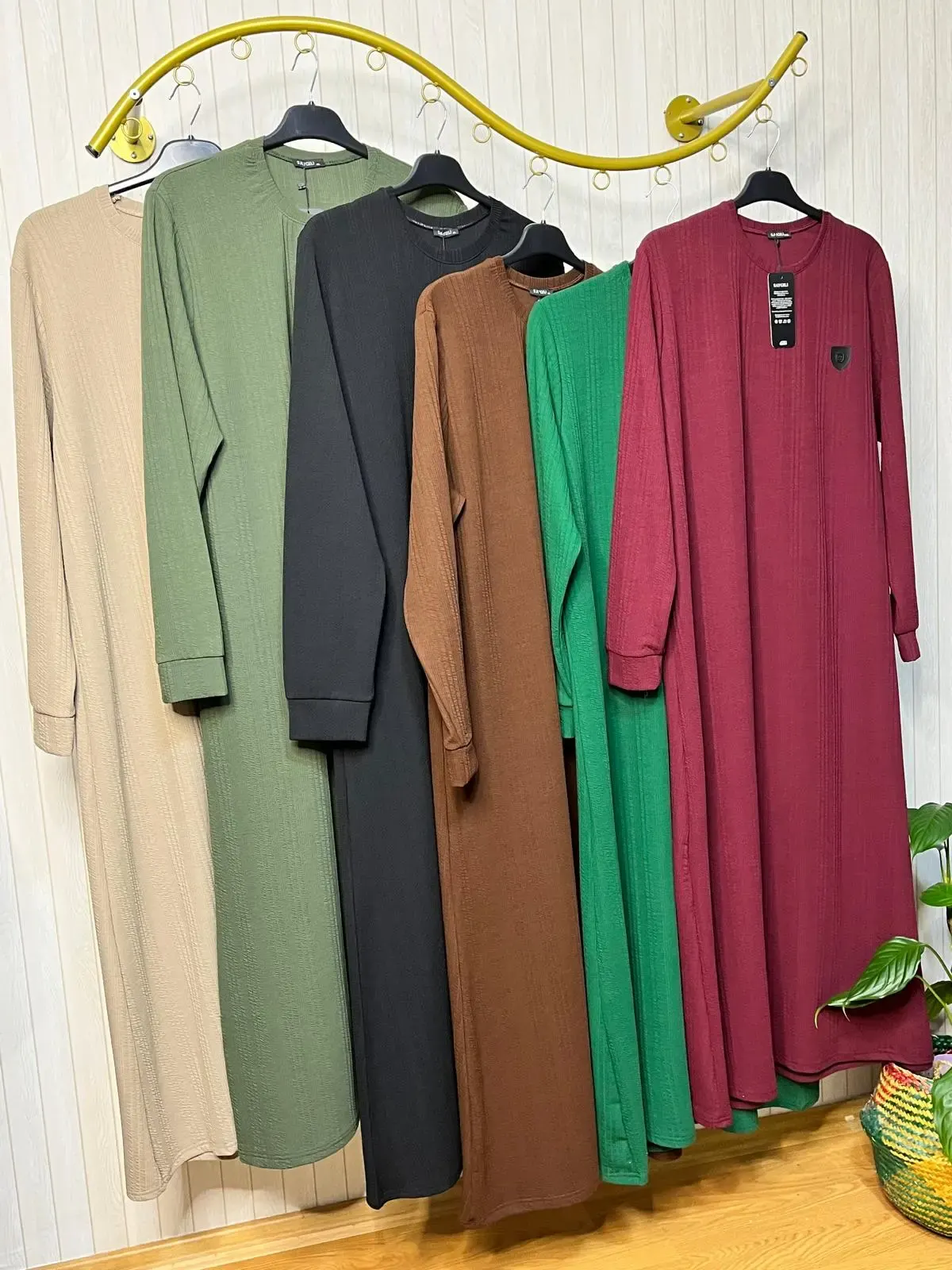 Armalı Kalın Burgu Elbise – Kadın | SANEM GİYİM